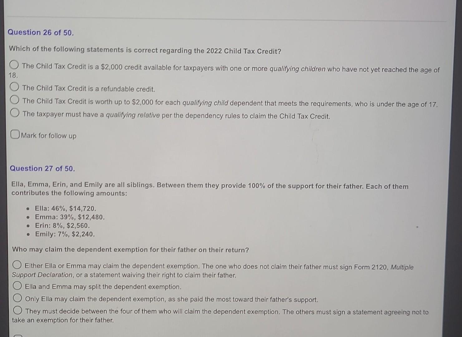 Solved Question 26 of 50 . Which of the following statements 
