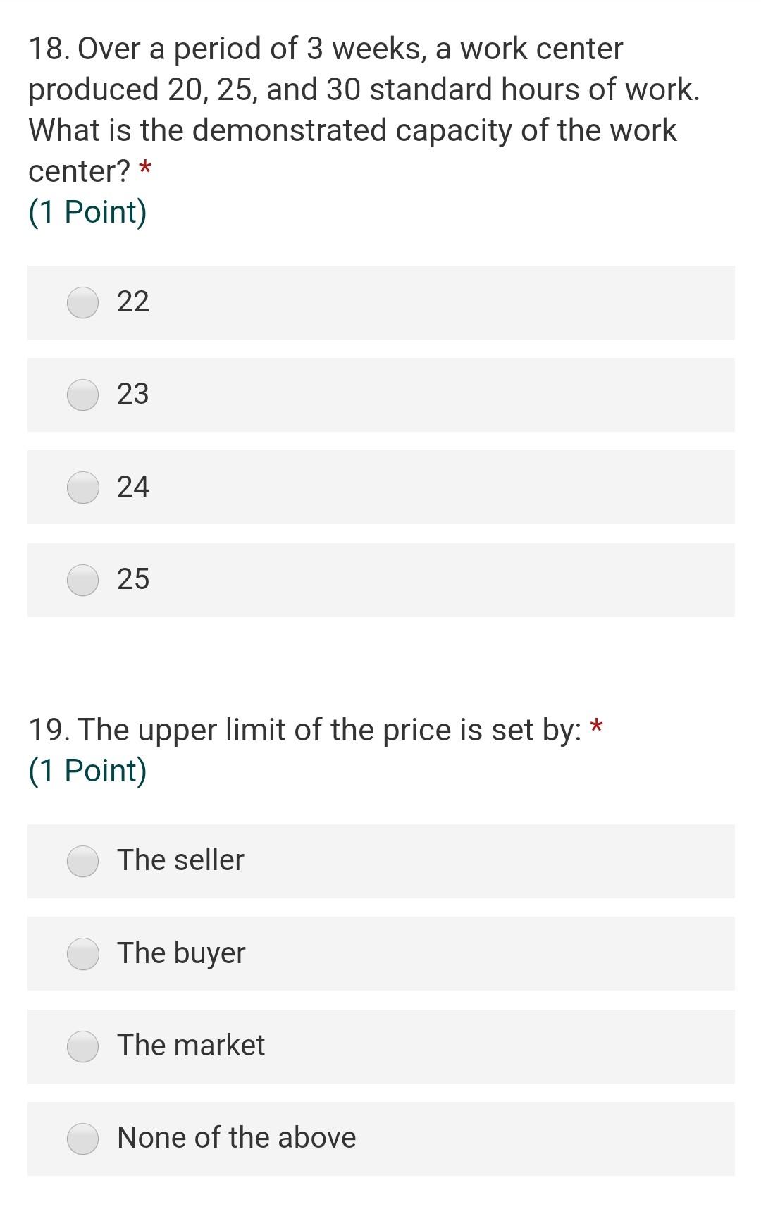 Solved 18. Over a period of 3 weeks, a work center produced | Chegg.com