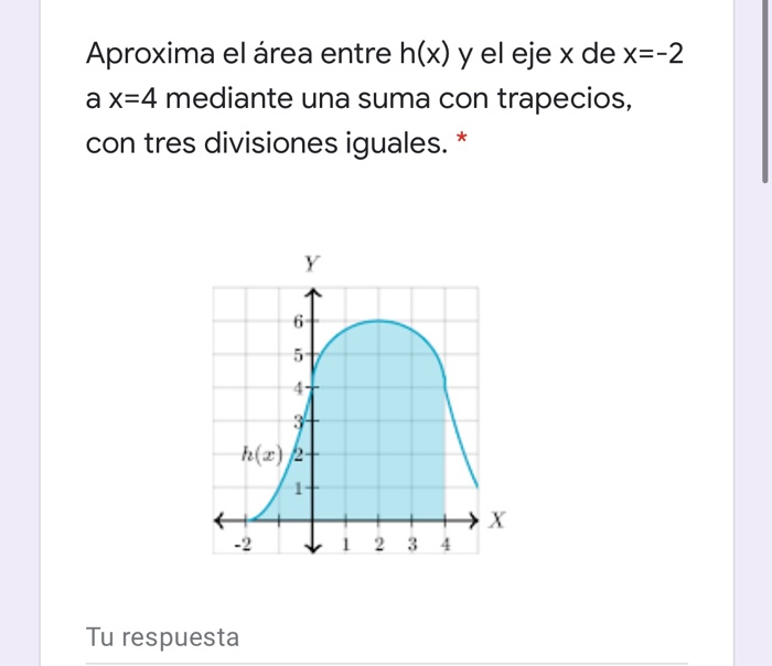 Solved Approx The Area Between H X And The X Shaft X 2 To Chegg Com