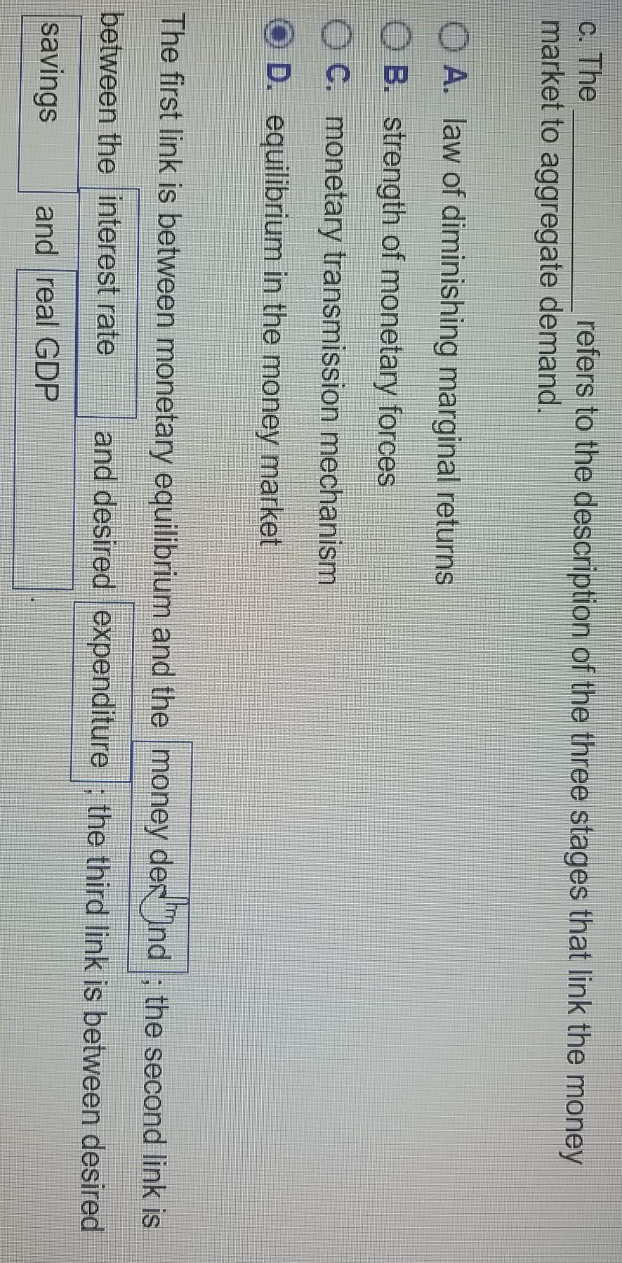 Solved C. The Refers To The Description Of The Three Stages | Chegg.com