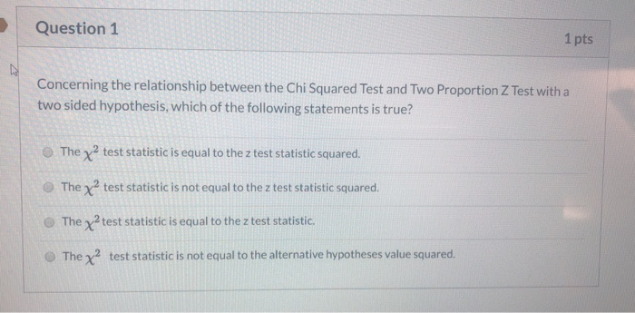 Solved Question 1 1 pts Concerning the relationship between | Chegg.com