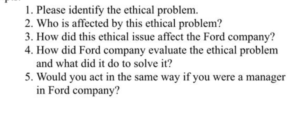Solved Please identify the ethical problem.Who is affected | Chegg.com