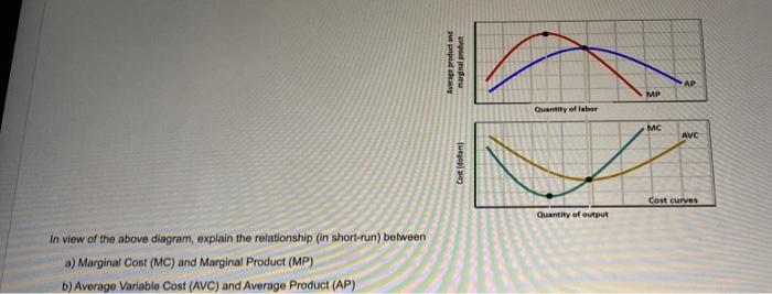 relationship between average product curve and average variable cost curve