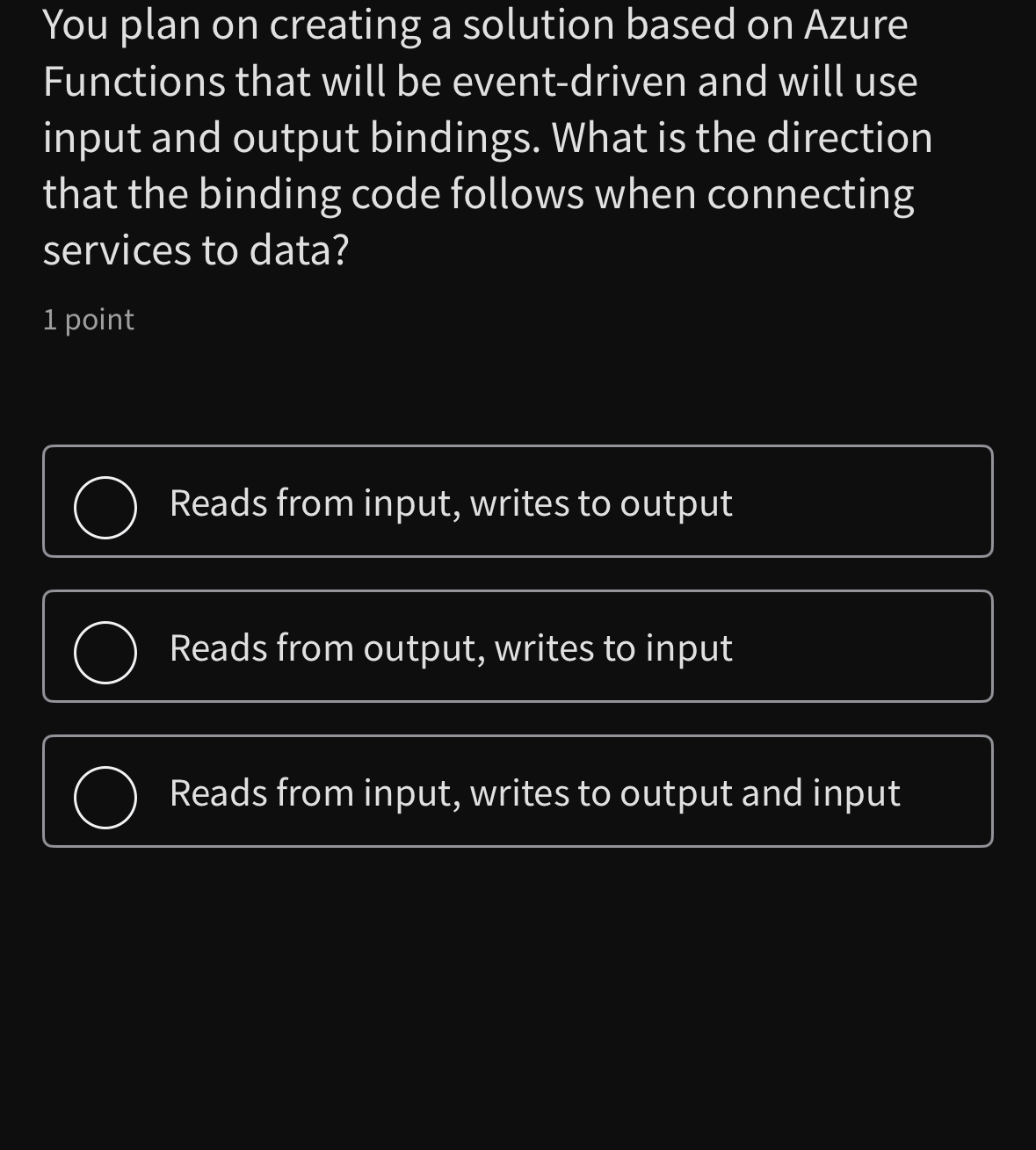 Solved You plan on creating a solution based on Azure | Chegg.com