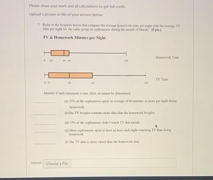 Solved Please show your work and all calculations to get | Chegg.com