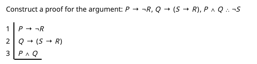Solved Construct a proof for the argument: | Chegg.com