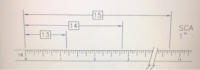 Solved Architect's Scale - For Dimensions 13-15, report | Chegg.com