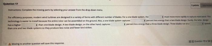 Solved Question 17 5 points Instruction Complete the missing | Chegg.com