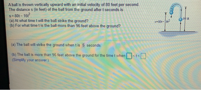 Solved A Ball Is Thrown Vertically Upward With An Initial | Chegg.com