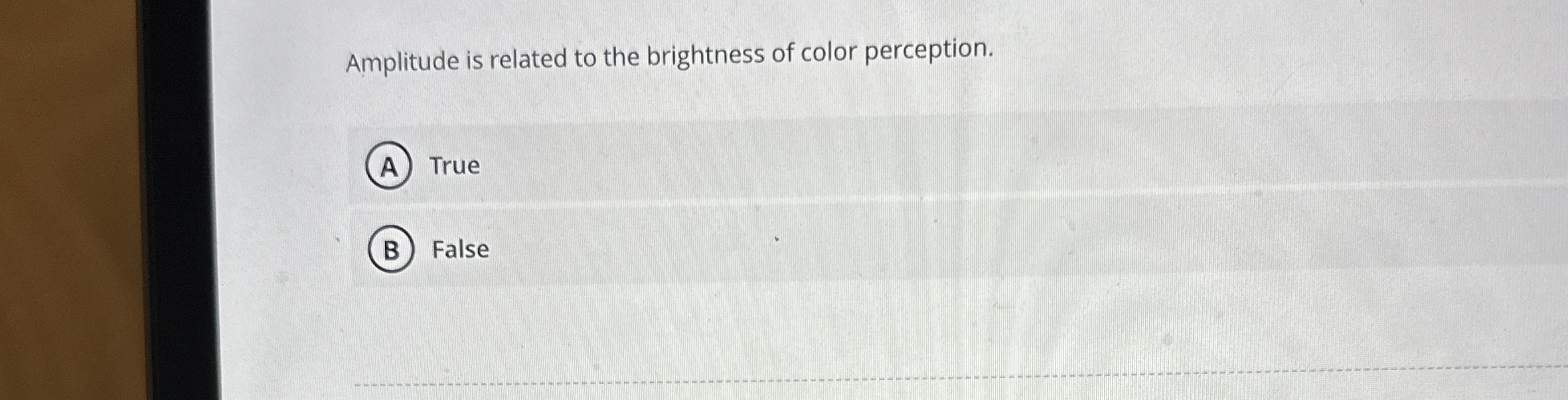 Solved Amplitude is related to the brightness of color | Chegg.com