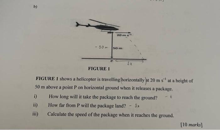 Solved FIGURE 1 shows a helicopter is | Chegg.com