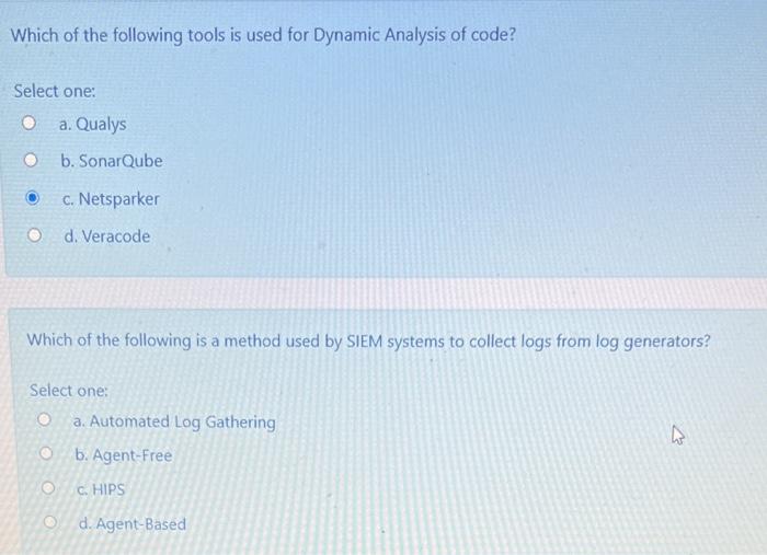 Solved Which of the following tools is used for Dynamic | Chegg.com