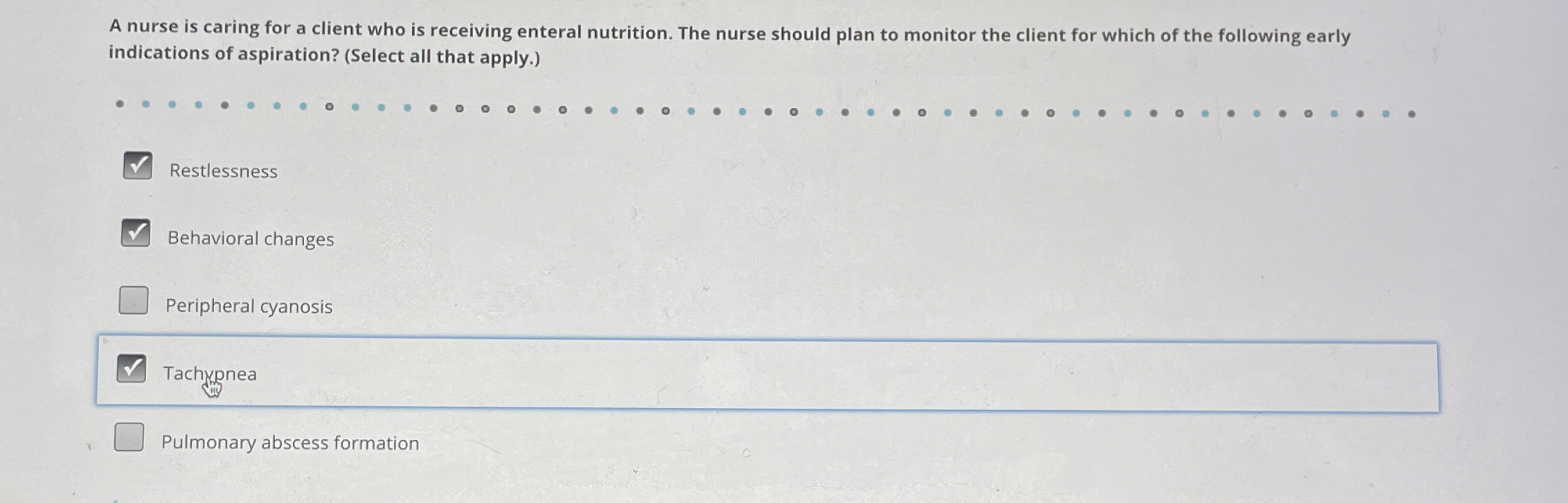 Solved A nurse is caring for a client who is receiving | Chegg.com