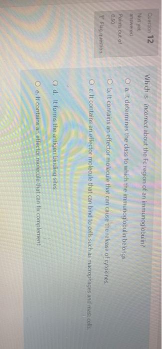 Solved Question 11 Activation Of B-Cells Occurs When Antigen | Chegg.com