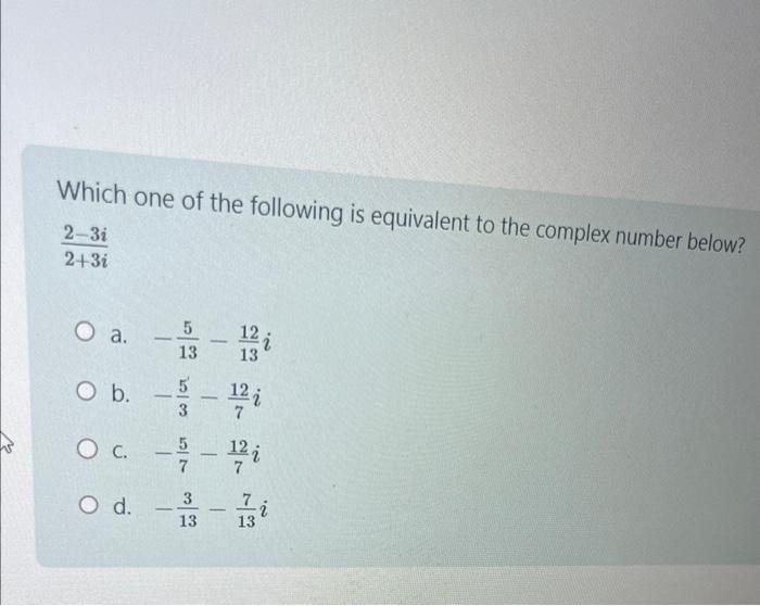 Solved Which one of the following is equivalent to the | Chegg.com