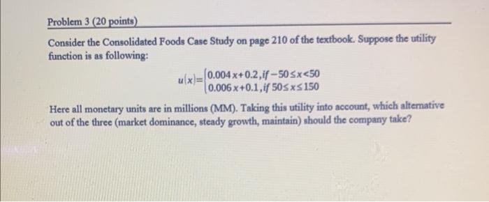 consolidated products case study answers