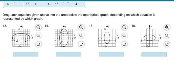 Solved The graph of an ellipse is given. Match each graph to | Chegg.com