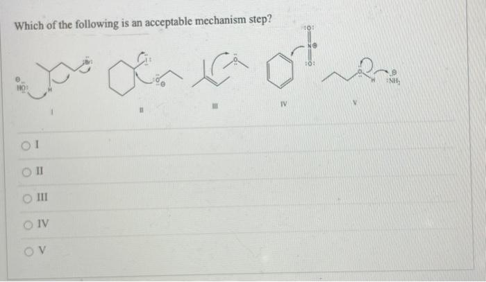 Solved Which of the following is an acceptable mechanism | Chegg.com