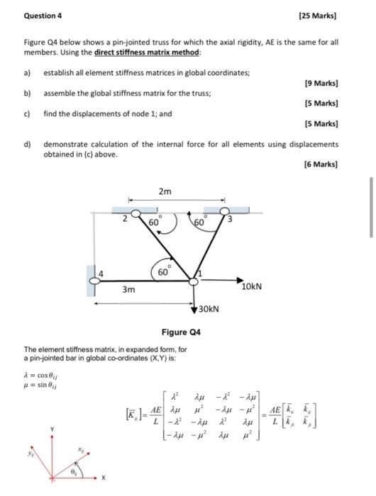 Solved Question 4 [25 Marks] Figure Q4 below shows a | Chegg.com