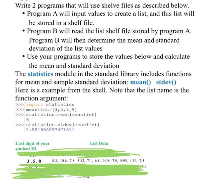 Solved python coding, picture below contains more | Chegg.com