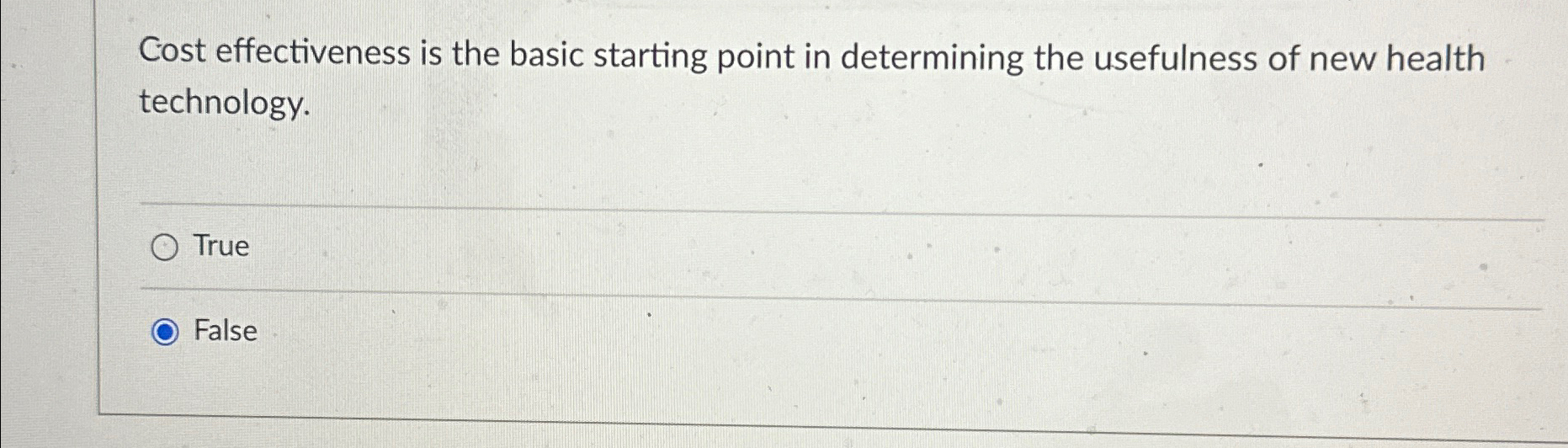 COST EFFECTIVENESS IS THE BASIC STARTING POINT IN HEALTH TECHNOLOGY ASSESSMENT visual data 7