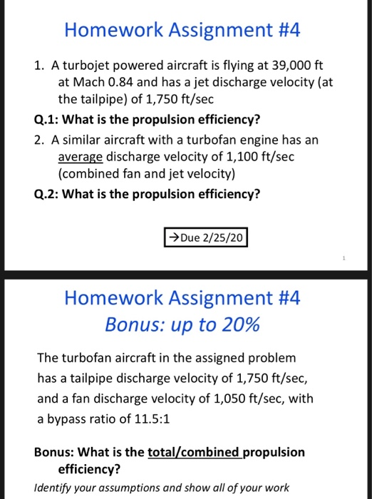 Solved Homework Assignment #4 1. A turbojet powered aircraft | Chegg.com