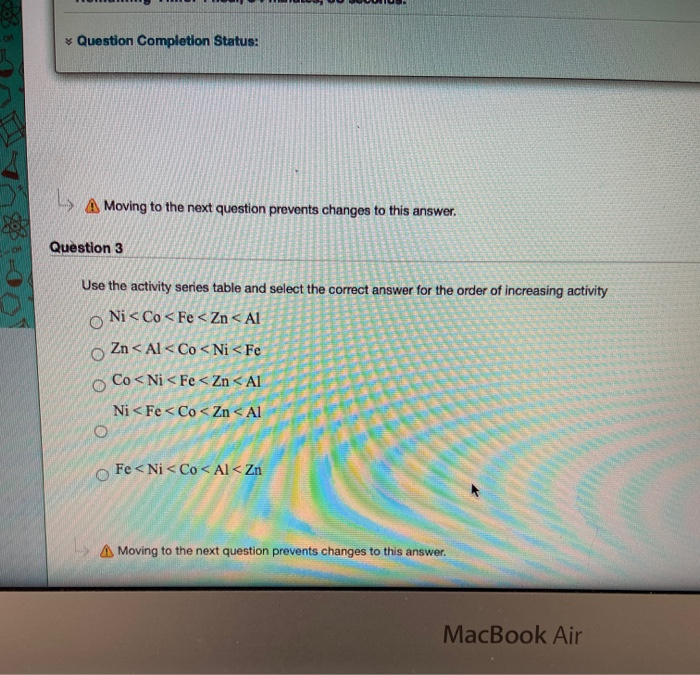 Solved Question Completion Status: » A Moving to the next | Chegg.com