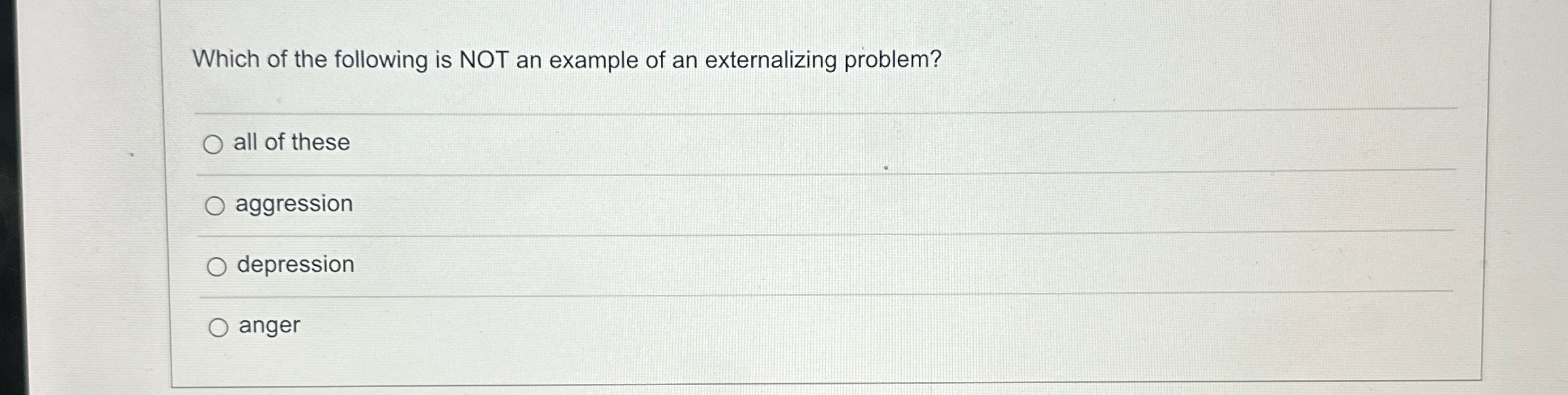 Solved Which of the following is NOT an example of an | Chegg.com