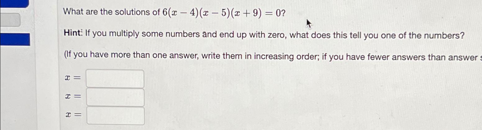 9 4 3x )- 6 5 4x )= 0