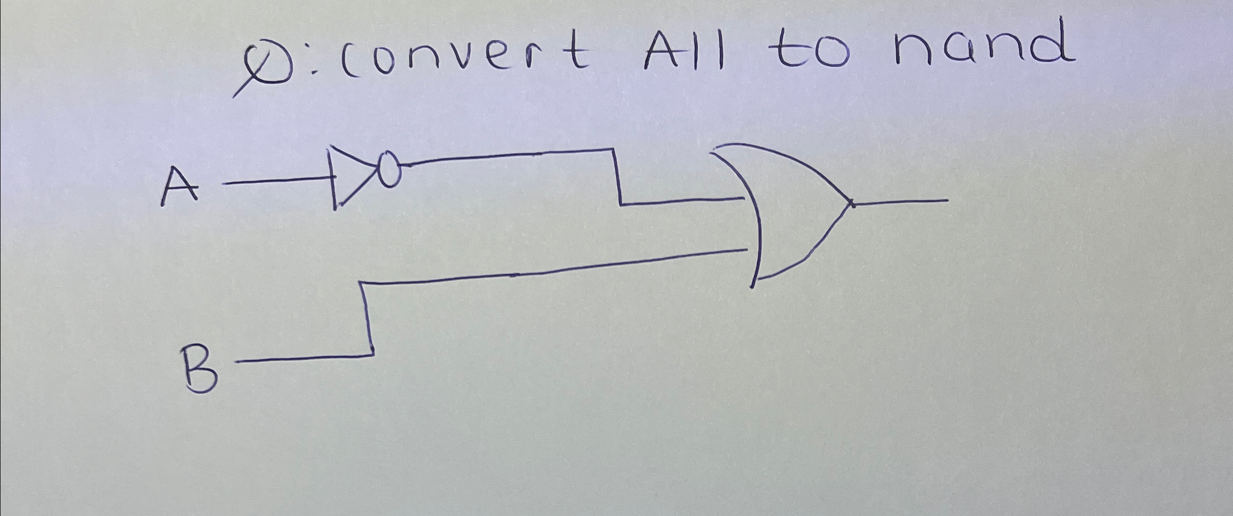Solved D: convert All To all NAND | Chegg.com