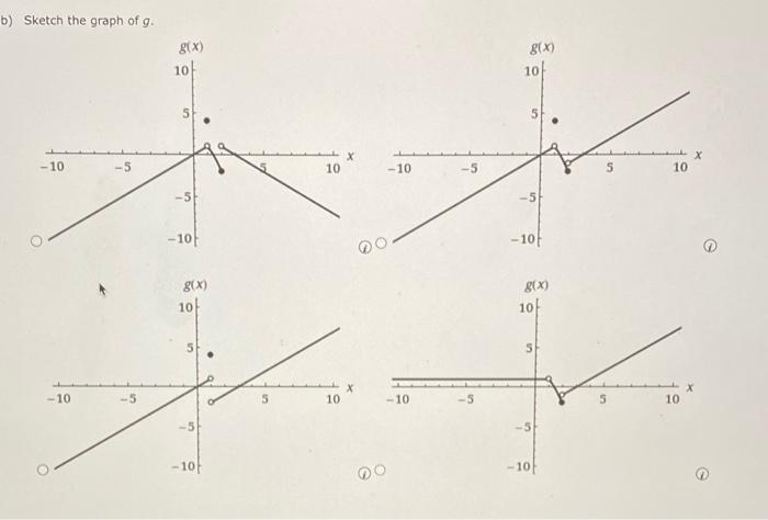 Solved G X ⎩⎨⎧x42−x2x−3 If X