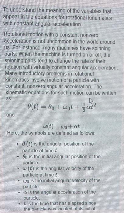 To understand the meaning of the variables that | Chegg.com