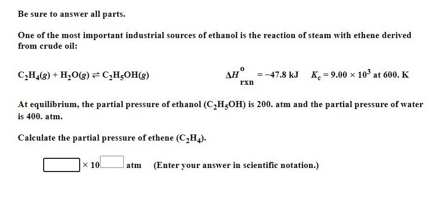 Solved Be sure to answer all parts. One of the most Chegg