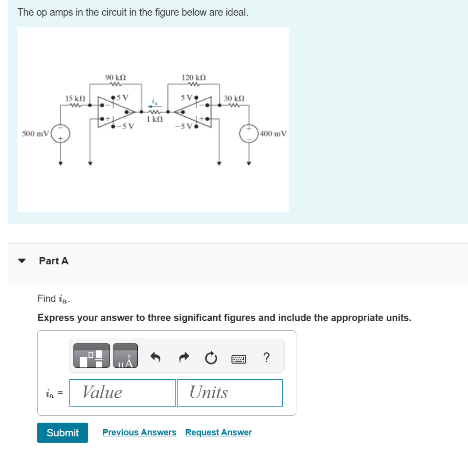 Solved The op ﻿amps in ﻿the circuit in ﻿the figure below are | Chegg.com
