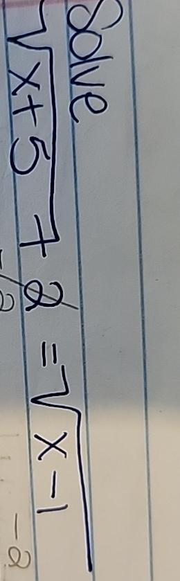 solve x 2 = sqrt 5x 46 $