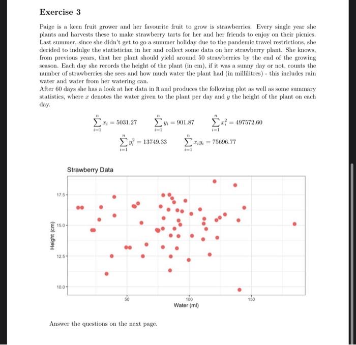 Solved Please answer all parts in exercise 3 or just part | Chegg.com