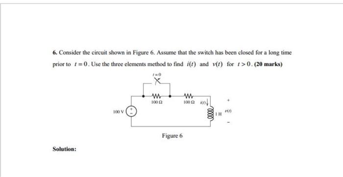 Solved 6. Consider the circuit shown in Figure 6. Assume | Chegg.com