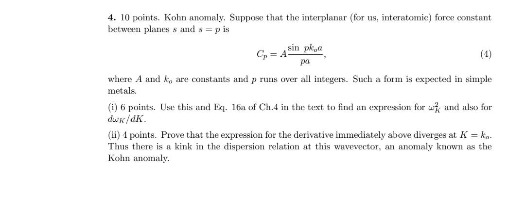 Solved 1. Chain Of Diatomic Molecules. Consider A Linear 