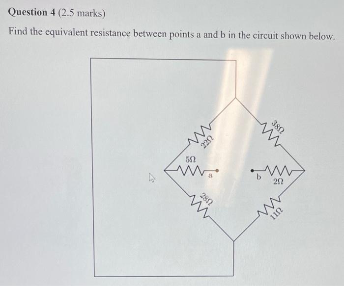 Solved Find The Equivalent Resistance Between Points A And B | Chegg.com