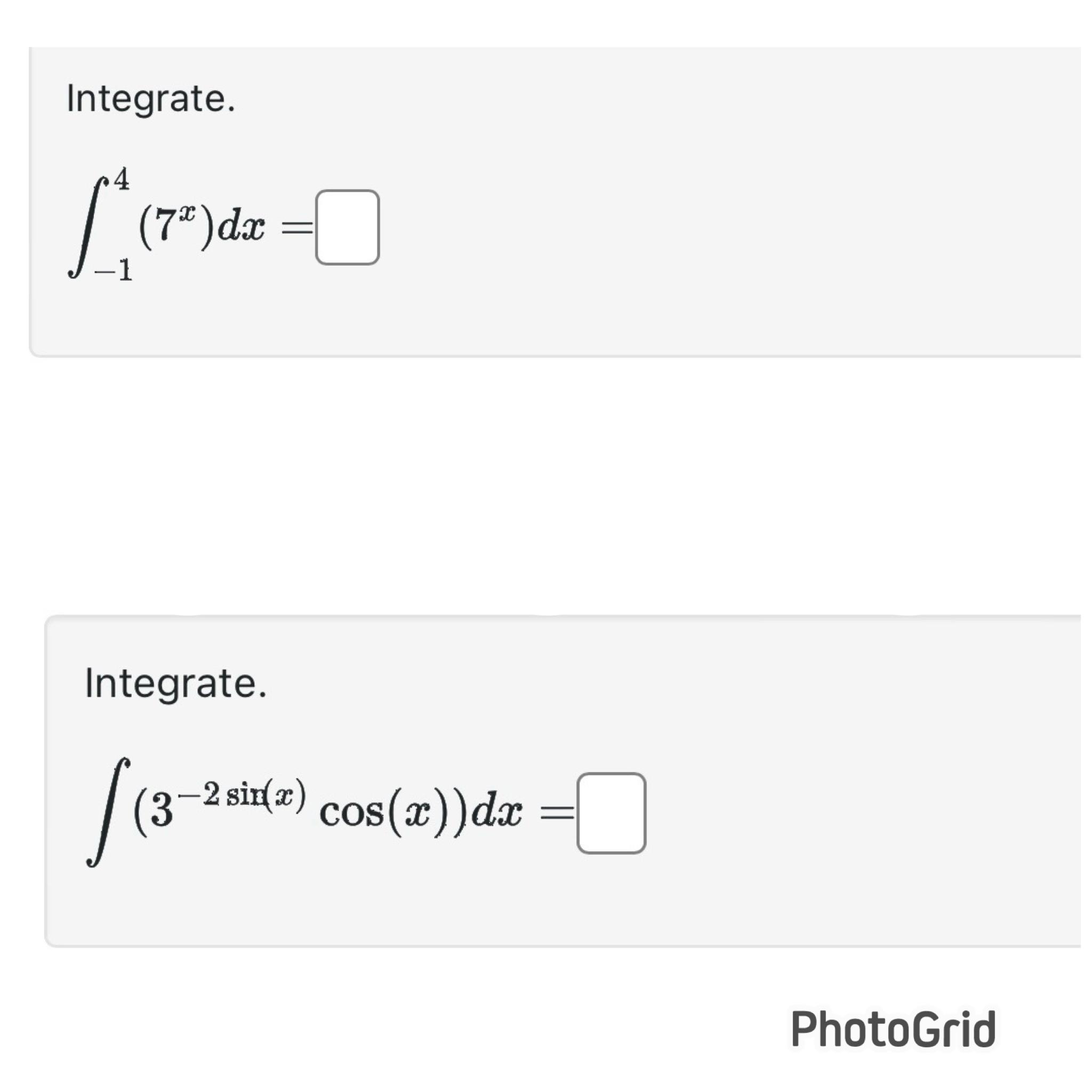 solved-integrate-14-7x-dx-integrate-3-2sin-x-cos-x-dx-chegg