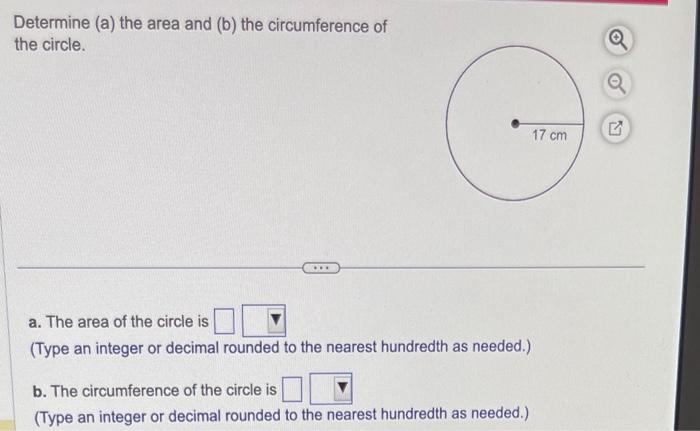 Solved Determine (a) The Area And (b) The Circumference Of | Chegg.com