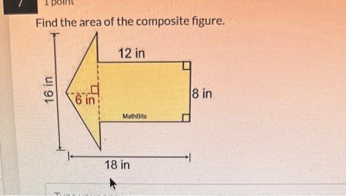 Solved Find The Area Of The Composite Figure. | Chegg.com