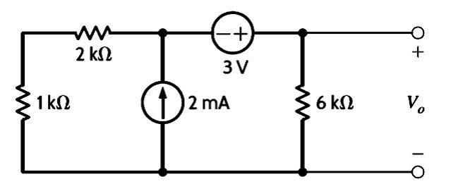 Solved Calculate the V0 voltage in the circuit using | Chegg.com