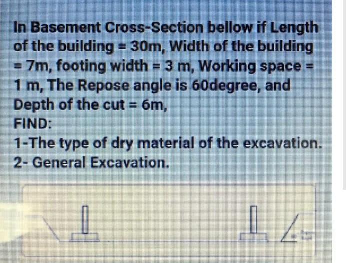 Solved In Basement Cross-Section bellow if Length of the | Chegg.com