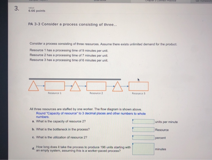 connect homework chapter 3