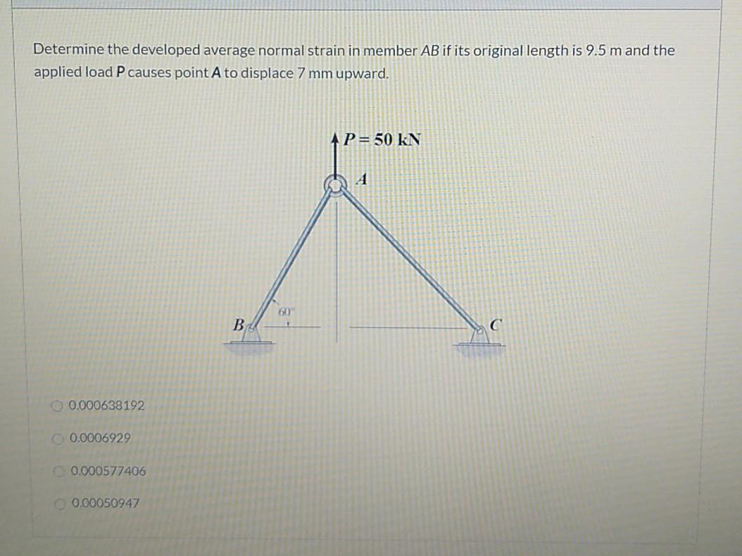 Solved Determine the developed average normal strain in | Chegg.com