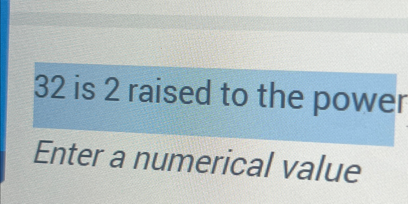 32 raised to the power of 5