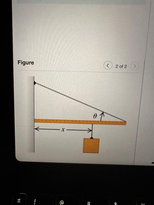 Solved One End Of A Uniform Meter Stick Is Placed Again