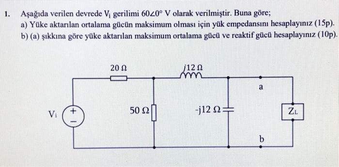 Solved Voltage Vi is given 60