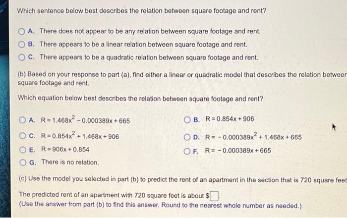 Solved The data in the table below represents the square | Chegg.com